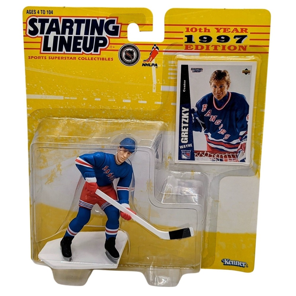 1997 Kenner Starting Lineup Wayne Gretzky New York Rangers Hockey Figure